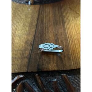 double finger ring handmade from. Vintage spoon